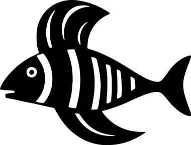 Derinliklerde yüzen balık silueti zarif kıvrımlı vücuduyla zarif bir şekilde suda süzülüyor..