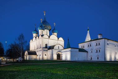 Beneath the Stars A Timeless Church Illuminated at Night, Sheltering Memories in its Starlit Embrace. clipart