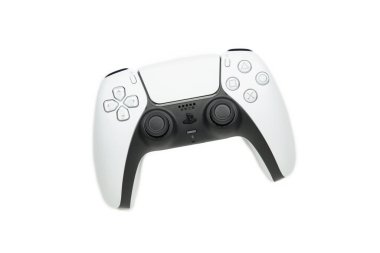 Mykolaiv, UKRAINE - July, 2024: New product from Sony, gamepad on white background, game controller clipart