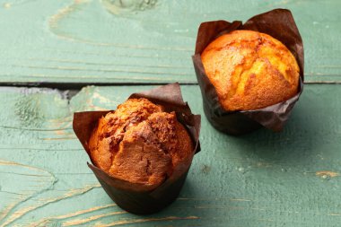 Tatlı fırında vanilyalı kek (kek). En iyi görüntü fotoğrafçılığı