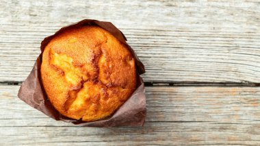 Tatlı fırında vanilyalı kek (kek). En iyi görüntü fotoğrafçılığı