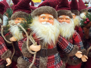 Noel Baba Oyuncağı Noel Mağazasında. Noel Süslemesi 