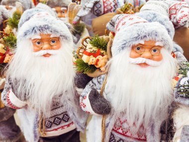 Noel Baba Oyuncağı Noel Mağazasında. Noel Süslemesi 