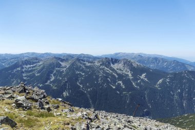 Beautiful Summer Mountain Landscape . Musala Peak  in Rila Mountain ,Bulgaria 