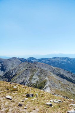 Beautiful Summer Mountain Landscape . Musala Peak  in Rila Mountain ,Bulgaria 