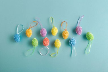 Easter holiday concept background decor eggs