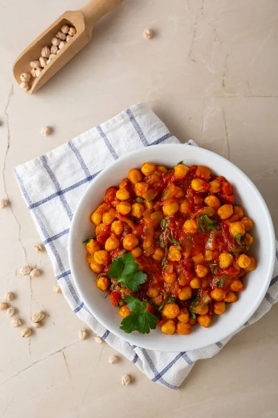 碗中素食辣妹豌豆的俯视图 — 图库照片