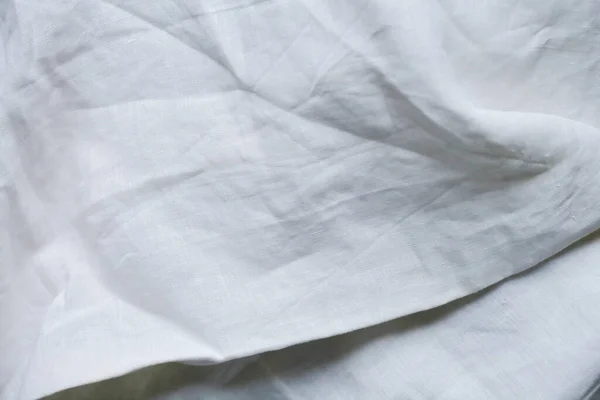 Bettwäsche Kleidung Stoff Textur Weißer Hintergrund — Stockfoto