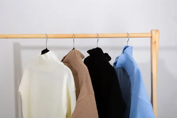 Four Warm Sweaters Clothes — Stock Photo, Image