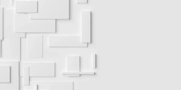 Tilfeldig Plassert Skalert Hvitterningskasser Blokkerer Geometrimønsteret Til Bakgrunnswallpapir Med Kopiplass – stockfoto