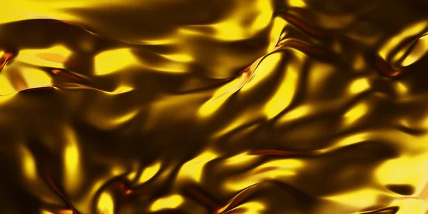 Elegant Luxury Close Metallic Shiny Gold Foil Frame Filling Background — Stock Photo, Image
