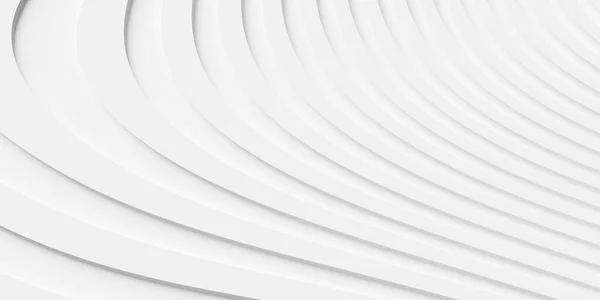 オフセット白有機スウッシュと波形状幾何学的背景壁紙バナーパターン地形線 3Dイラスト — ストック写真