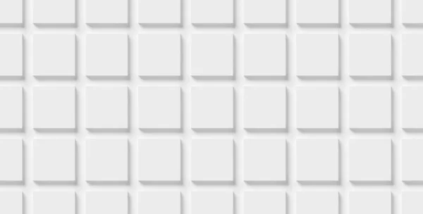 Array Offset White Cube Boxes Block Background Wallpaper Banner Full — Stock Photo, Image