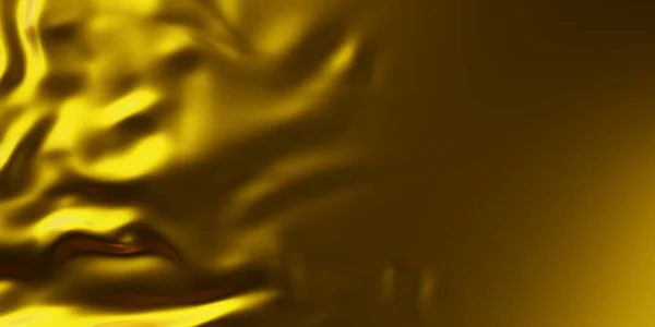 Elegancki Luksus Pognieciony Metaliczny Błyszczący Złoty Folia Ramka Wypełnienie Tło — Zdjęcie stockowe