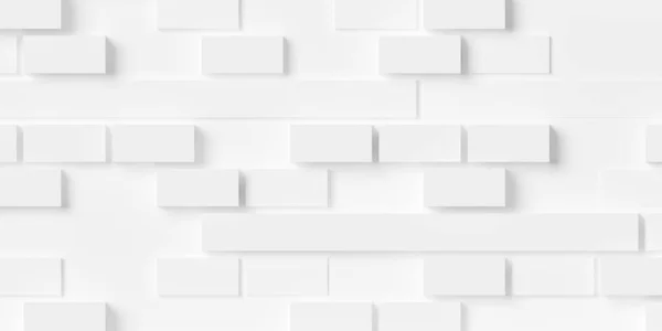 Random Offset Białe Pudełka Sześcianu Lub Cegły Blok Tło Tapety — Zdjęcie stockowe