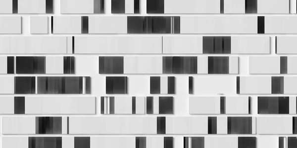 Filas Bloques Cubos Blancos Grises Fondo Visualización Moderna Abstracta Datos — Foto de Stock