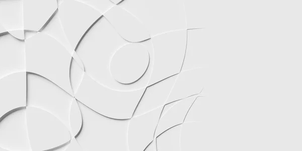Ofset Beyaz Solma Organik Bükülme Dalgalı Dikdörtgen Şekiller Geometrik Arkaplan — Stok fotoğraf