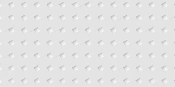 Array Rotated White Cube Square Boxes Block Background Wallpaper Banner — Foto Stock