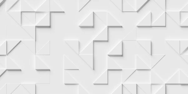 Random Przesunięte Rzadko Offset Abstrakcyjny Biały Wielobok Geometryczne Trójkąty Wzór — Zdjęcie stockowe