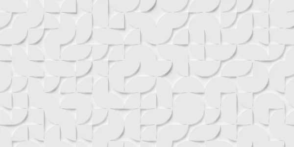 Obracany Abstrakcyjny Biały Polygon Geometryczne Kwartał Koło Wzór Tło Tapety — Zdjęcie stockowe