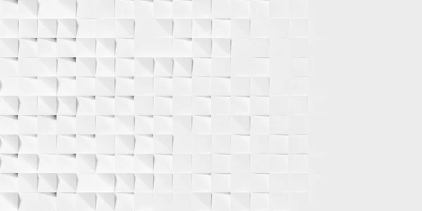 Zufällig Gedreht Weißen Quadraten Hintergrund Tapete Banner Muster Verblassen Mit — Stockfoto