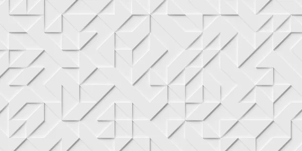Dwuwarstwowy Offset Abstrakcyjny Biały Wielobok Geometryczne Trójkąty Wzór Tło Tapety — Zdjęcie stockowe