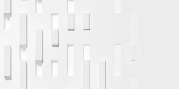 Случайный Сдвиг Большие Вставки Смещения Кубики Геометрические Белые Обои Фон — стоковое фото