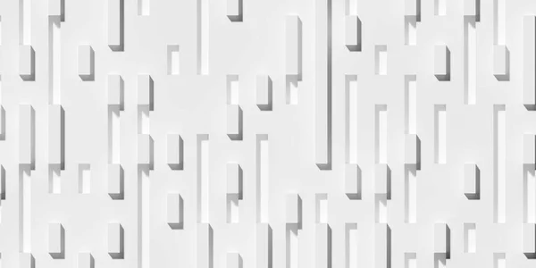 Случайно Сдвинутые Большие Вставки Смещения Кубики Геометрические Белые Обои Фон — стоковое фото