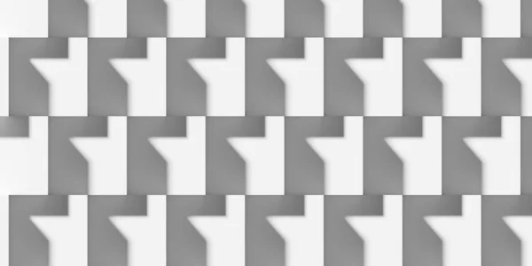 Biały Izometryczny Sześcian Lub Pudełka Tło Abstrakcyjny Nowoczesny Minimalny Szablon — Zdjęcie stockowe