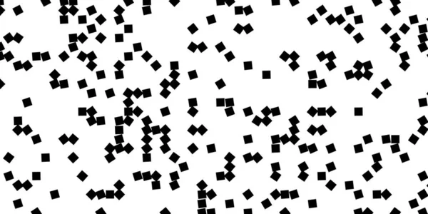 Streszczenie Nowoczesny Minimalny Czarno Biały Monochromatyczna Geometria Losowo Obracany Kwadratowy — Zdjęcie stockowe