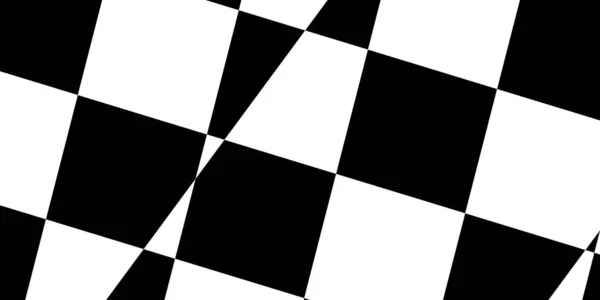Abstract Modern Minimal Black White Monochrome Geometry Checker Pattern Texture — Stock Photo, Image