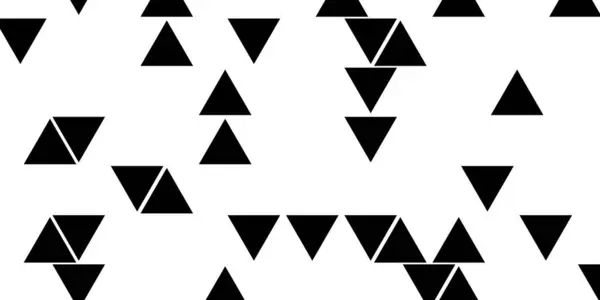 Abstraktní Moderní Minimální Černobílé Monochromatické Geometrie Rotované Řídké Trojúhelníky Vzor — Stock fotografie