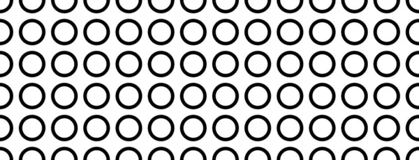 Beyaz Arkaplanda Soyut Siyah Beyaz Tek Renkli Geometri Daireleri Polka — Stok fotoğraf