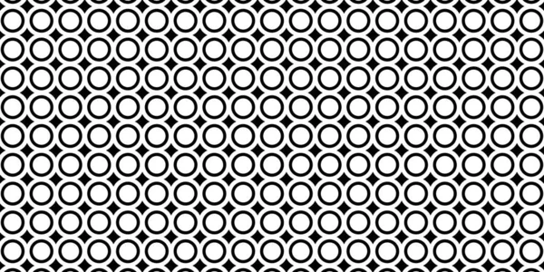 Absztrakt Modern Minimális Fekete Fehér Monokróm Geometria Körök Négyzetek Polka — Stock Fotó