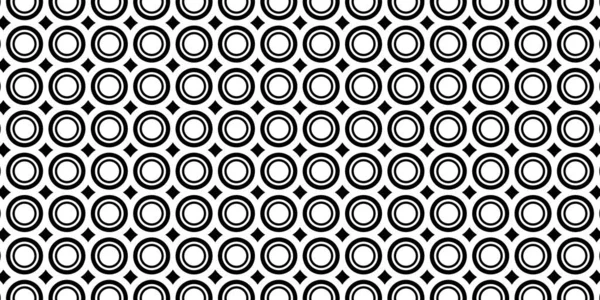 Abstract Modern Minimal Black White Monochrome Geometry Double Outline Circles — Stock Photo, Image