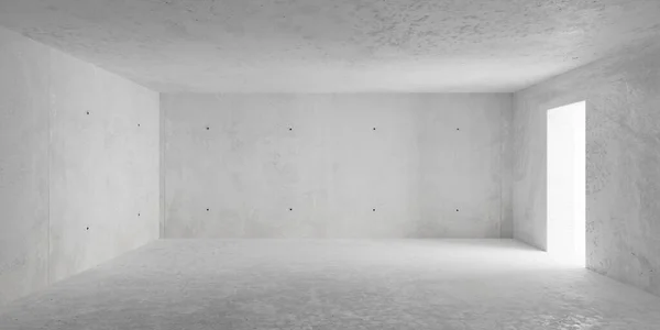 Abstrakter Leerer Moderner Betonraum Mit Licht Durch Türrahmenöffnung Und Rauem Stockfoto