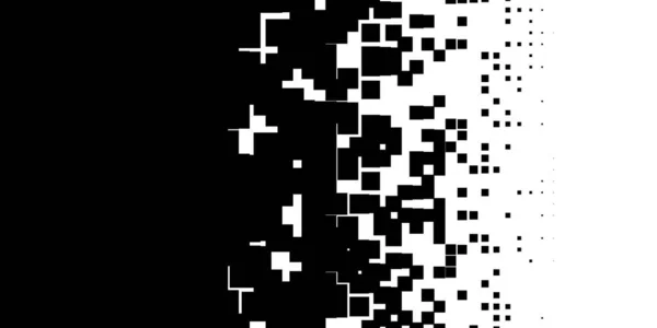 Abstrakt Modern Minimal Svart Och Vit Monokrom Slumpmässig Skalad Geometri — Stockfoto