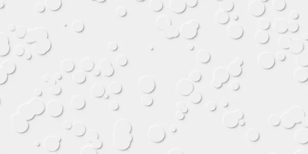 Tamanho Aleatório Pequenos Círculos Offset Branco Espalhados Cilindros Geometria Objetos — Fotografia de Stock