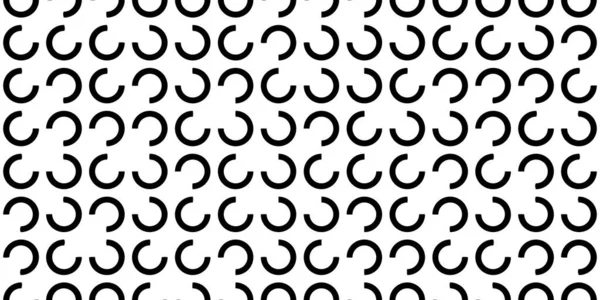 Abstract Moderne Minimale Zwart Wit Monochrome Geometrie Geroteerd Driekwart Ringen — Stockfoto