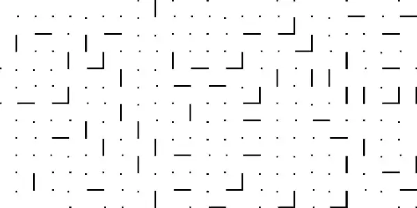 Abstraktní Moderní Minimální Černobílé Geometrie Pole Mřížky Tenkých Čar Teček — Stock fotografie