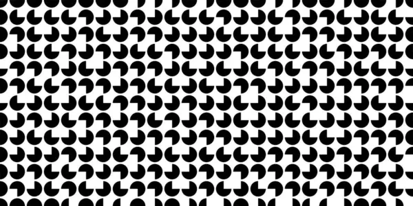 Absztrakt Modern Minimális Fekete Fehér Monokróm Geometria Forgatott Háromnegyed Körök — Stock Fotó