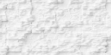 Rastgele beyaz kaya benzeri şekiller arkaplan duvar kağıdı çerçeve doldurma geometri deseni, üç boyutlu illüstrasyon