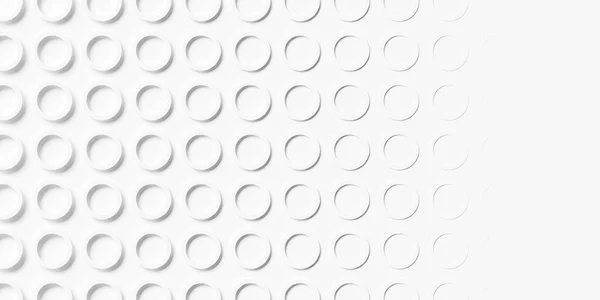 Array Grid Offset Spaced White Circular Rings Background Wallpaper Banner Stock Photo