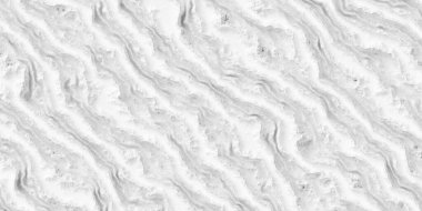 Beyaz organik katlanmış kumaş veya dalgalar geometrik arkaplan duvar kağıdı desenli düz yukarıdan üç boyutlu illüstrasyon