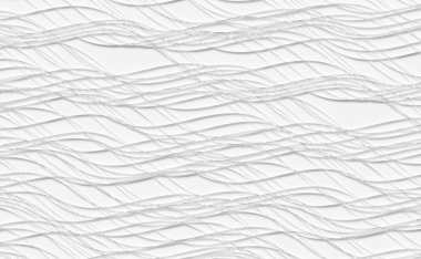 Rastgele düzenlenmiş kabartma eğrileri veya dalgalar geometri arka plan duvar kağıdı afişi, düz üst görünüm, 3D illüstrasyon