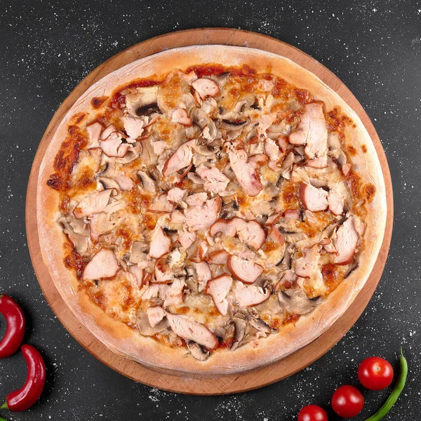 stock image photo of pizza on the table