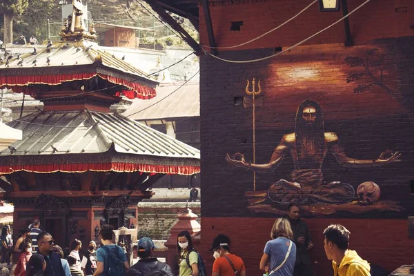 Pashupatinath Gouden Tempel Bedevaartsoord Nepal — Stockfoto