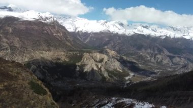 Himalaya dağlarındaki Annapurna bölgesi, Nepal