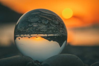 Türkiye 'de güneş ve denizin olduğu yaz manzarası