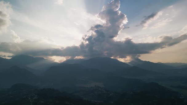 Gran Monasterio Budista Thrangu Tashi Yangtse Nepal Cerca Stupa Namobuddha — Vídeo de stock